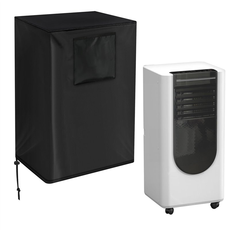Ayixiwarz Housse de protection universelle pour climatiseur portable, imperméable, anti-poussière - 48 x 41 x 76 cm - Noir