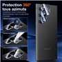 UniqueMe 4 Pièces Verre Trempé pour Samsung Galaxy S24 Ultra Protection, 2 Pièces Protection Ecran 2 Pièces Verre Trempé Protect