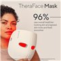 TheraFace Masque de soin de la peau à LED avec massage vibrant – Masseur facial à LED pour rides, raffermissement de la peau et 