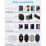 Chargeur Apple Watch, 4 en 2 Cable Apple Watch Chargeur Montre Apple Watch USB C Chargeur iWatch Apple avec Lightning/USB C/iWat