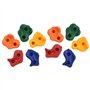 vidaXL Lot de 30 pierres d'escalade – Pierres multicolores en polyéthylène – Équipement de jeu amusant et éducatif en plein air