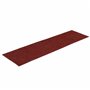 vidaXL Lot de 15 tapis d'escalier rectangulaires en tissu aiguilleté rouge