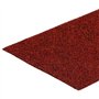 vidaXL Lot de 15 tapis d'escalier rectangulaires en tissu aiguilleté rouge, facile à installer, amortit le son, décoration d'int