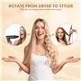 Aofesel 6-en-1 Air Styler & Sèche-cheveux, Boucleurs Auto-Wrap, Brosse Thermique Brushing avec 5 Accessoires, Brosse Soufflante 