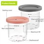 Lot de 4 Récipients à Crème Glacée de Rechange pour Les Sorbetières La Série NC301 NC300 NC299, für Ninja Creami 11-in-1 Eismasc