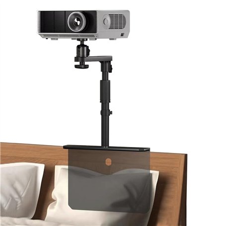 Support de projecteur pour lit et canapé - Hauteur réglable - Rotation à 360° - Support de chevet universel compatible avec les
