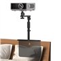 Support de projecteur pour lit et canapé - Hauteur réglable - Rotation à 360° - Support de chevet universel compatible avec les