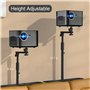 Support de projecteur pour lit et canapé - Hauteur réglable - Rotation à 360° - Support de chevet universel compatible avec les 