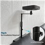 Support de projecteur pour lit et canapé - Hauteur réglable - Rotation à 360° - Support de chevet universel compatible avec les 