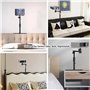 Support de projecteur pour lit et canapé - Hauteur réglable - Rotation à 360° - Support de chevet universel compatible avec les 