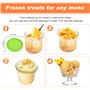 Bacs à Crème Glacée pour Ninja Creami, 4PCS Récipients à Crème Glacée avec Couvercles,Pot Glace Réutilisables,Boîtes À Crème Gla