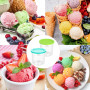 Bacs à Crème Glacée pour Ninja Creami, 4PCS Récipients à Crème Glacée avec Couvercles,Pot Glace Réutilisables,Boîtes À Crème Gla