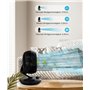 WOWDSGN Ventilateur de Table Silencieux 24dB, Ventilateur Bureau de Circulation d'air Turbo - 80° Oscillation Horizontale - 100°