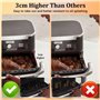 Silicone Moule Air Fryer pour Ninja Foodi Flex 10.4 L AF500EU, 14 Pièces Silicone Accessoires Air Fryer pour Friteuse, AF500EU A