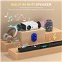YUZINO Vidéoprojecteur,【Focus Électrique】 18000 Lux 1080P Mini Projecteur Video, 5G WiFi Bluetooth Videoprojecteur 4K Supporté, 