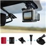 Baxcdyswe 35 Pièces Fixations Adhésives Incurvées et Plates, Support de Fixation pour Casque de Moto, Compatible Gopro Hero 12, 