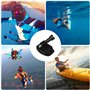 Baxcdyswe 35 Pièces Fixations Adhésives Incurvées et Plates, Support de Fixation pour Casque de Moto, Compatible Gopro Hero 12, 