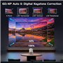 Projecteur Portable WiFi 6 Bluetooth 4K Supportée HD 1080P avec 50% Zoom
