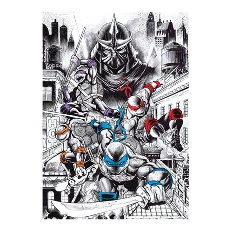 FaNaTtik Teenage Mutant Ninja Turtles Édition limitée 40e anniversaire Art Print