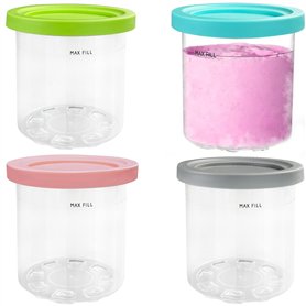 Gentpovth Lot de 4 Récipients à Crème Glacée de Rechange
