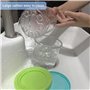 Gentpovth Lot de 4 Récipients à Crème Glacée de Rechange, Accessoires pour Ninja Ice Creami Maker, Passe Au Lave-Vaisselle Conte