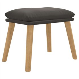 vidaXL Repose-Pied Pouf de Salon Tabouret de Canapé Meuble de Salle de Séjour Tabouret de Salon Intérieur Gris Foncé 45x29