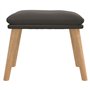 vidaXL Repose-Pied Pouf de Salon Tabouret de Canapé Meuble de Salle de Séjour Tabouret de Salon Intérieur Gris Foncé 45x29,5x35 
