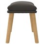 vidaXL Repose-Pied Pouf de Salon Tabouret de Canapé Meuble de Salle de Séjour Tabouret de Salon Intérieur Gris Foncé 45x29,5x35 