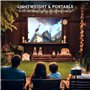 Vidéoprojecteur【Auto Focus/Keystone 6D/4P】20000L Natif 1080P Rétroprojecteur, WiFi Bluetooth Projecteur 4K Supporté, 50%-100% Zo