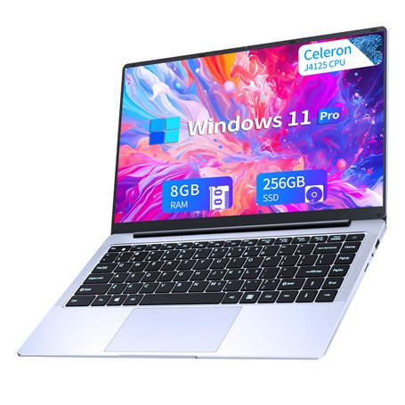 KUMNOSAL Ordinateur Portable Win11 Pro Celeron J4125 PC Portable