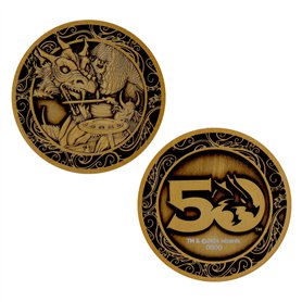 Donjons & Dragons Pièce de monnaie originale 50e anniversaire Boîte rouge