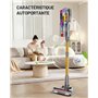 Kissof Aspirateur Balai sans Fil, 550W/45Kpa/70Min Aspirateur sans Fil LED Écran avec Parfumés/Autonome/Poignée Bimode, Aspirate