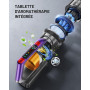 Kissof Aspirateur Balai sans Fil, 550W/45Kpa/70Min Aspirateur sans Fil LED Écran avec Parfumés/Autonome/Poignée Bimode, Aspirate