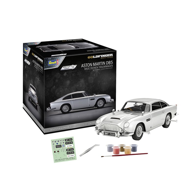 Revell Calendrier de l'Avent 007 James Bond Aston Martin DB5 (clic facile) I 007 James Bond Calendrier de l'Avent I Aston Martin