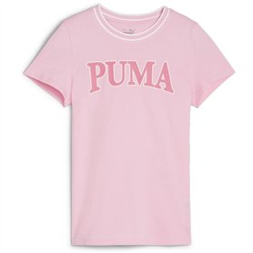 PUMA T-Shirt à Manches Courtes pour Enfant Squad Rose - Marque EAN : 4099686769246 - Taille 9-10 Ans