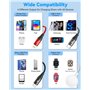 4 en 1 Câble pour Chargeur Apple Watch,1.2m Chargeur iPhone et Câble USB C Charge Rapide Cable Multi Chargeur Cable Apple Watch 