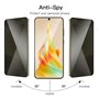 Afikyutu Verre Trempé Anti-Espion pour Samsung Galaxy S24 FE, 2 Pièces Film Protection écran et 2 Pièces Caméra Arrière Protecte