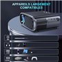 Fwiull Projecteur 4K, Mise au Point Automatique/Correction Trapézoïdale 28 000L WiFi6 Bluetooth 1080P Full HD Vidéoprojecteur Ho