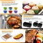 Moule Air Fryer, 20PCS Accessoire Air Fryer pour Ninja Air Fryer 10.4L AF500EU, Moule Silicone Air Fryer pour Ninja Foodi Flex 1