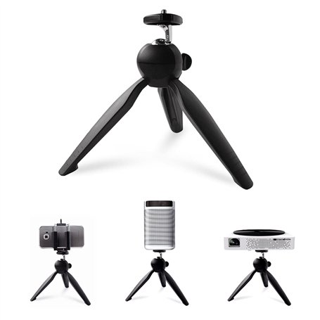 SCRUBY Mini trépied de table portable avec interface générique à vis 1/4 pour XGIMI CC KK Z6 Halo/MoGo/MoGo Pro Play X G02V G03V