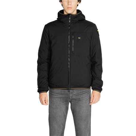 Blauer Veste zippée à capuche noire unie - Vestes
