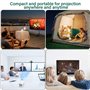 Wifi6 5G Videoprojecteur, Videoprojecteur 4k, Android 11 Projecteur Video, Bluetooth 5.0 Retroprojecteur, Rotation à 360 DegréS 