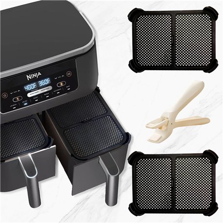 2 PCS Friteuse Grille Anti Projection Air Fryer Ninja of Accessoire Air Fryer Ninja Double Stack Xl
