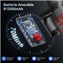600W/48Kpa/70Mins Aspirateur sans Fil Puissant avec Écran LED