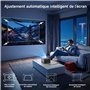 [App intégrée & Auto Focus] VISULAPEX Videoprojecteur 4K avec Android TV 12, WiFi 6 Bluetooth Retroprojecteur, 26000L 1080P Full