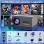 [App intégrée & Auto Focus] VISULAPEX Videoprojecteur 4K avec Android TV 12, WiFi 6 Bluetooth Retroprojecteur, 26000L 1080P Full