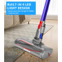 Brosse Compatible avec Dyson Aspirateurs V7 V8 V10 V11 V15,Tête de Brosse Nettoyage à Entraînement Direct Acessoire avec 4 Lumiè