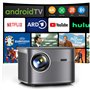 【Netflix/Android TV】 Vidéoprojecteur 4K Auto Focus/Keystone