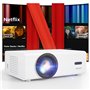 Videoprojecteur 4K 【Netflix Officiel/Auto Focus/Keystone】 600 ANSI AKIYO O9 Retroprojecteur avec WiFi et Bluetooth 1080P Natif