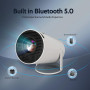 Mini Projecteur 4K Supportée, Videoprojecteur Portable WiFi 6 Bluetooth, Projecteur Video avec Auto Keystone, 130 Pouces, Retour